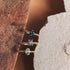 Partial Bezel Set Oval Prasiolite Ring in Yellow Gold